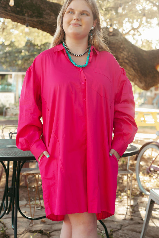 Pink Collared Dress