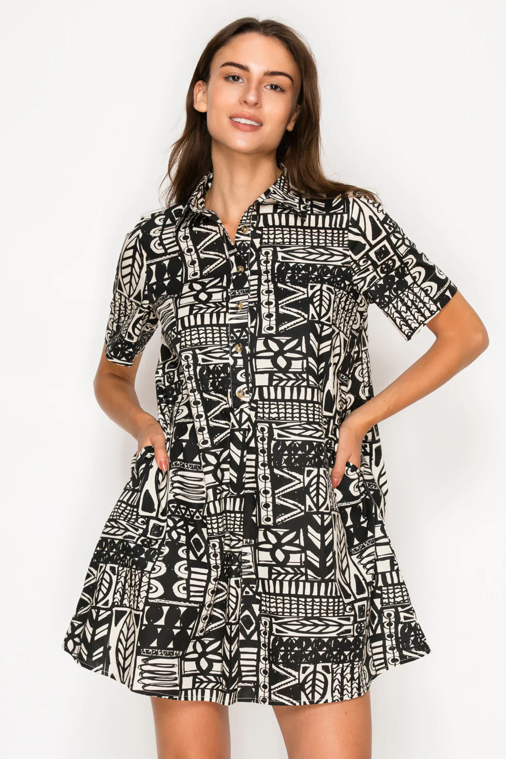 Nysa's Ink Shirt Dress