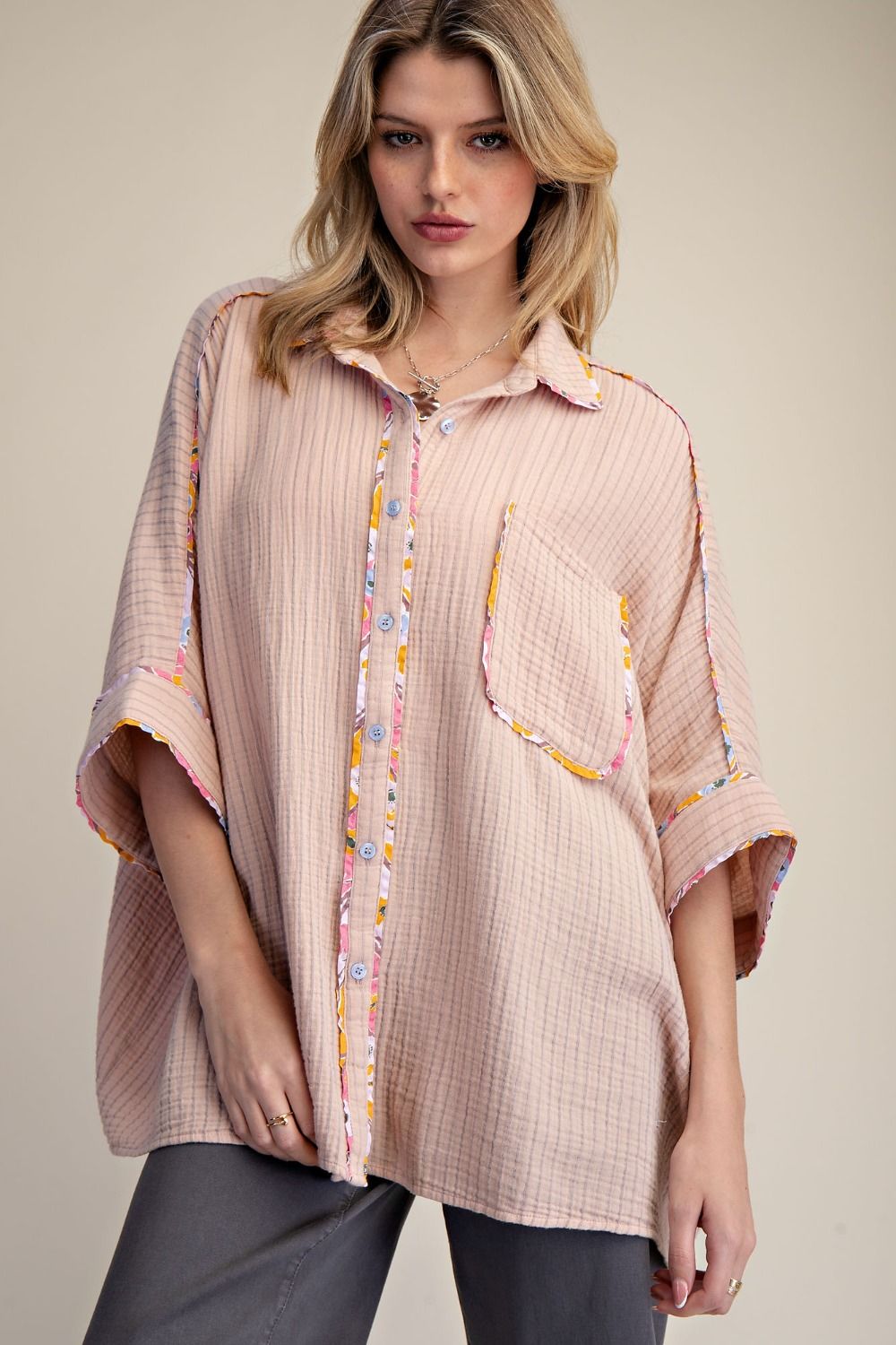 Dusty Rose Cotton Top
