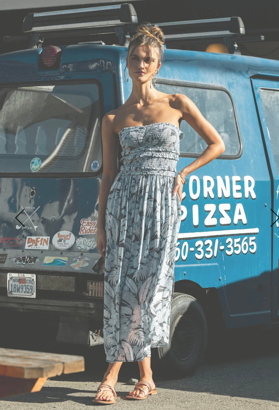 Devyn Palmetto Floral Midi Dress