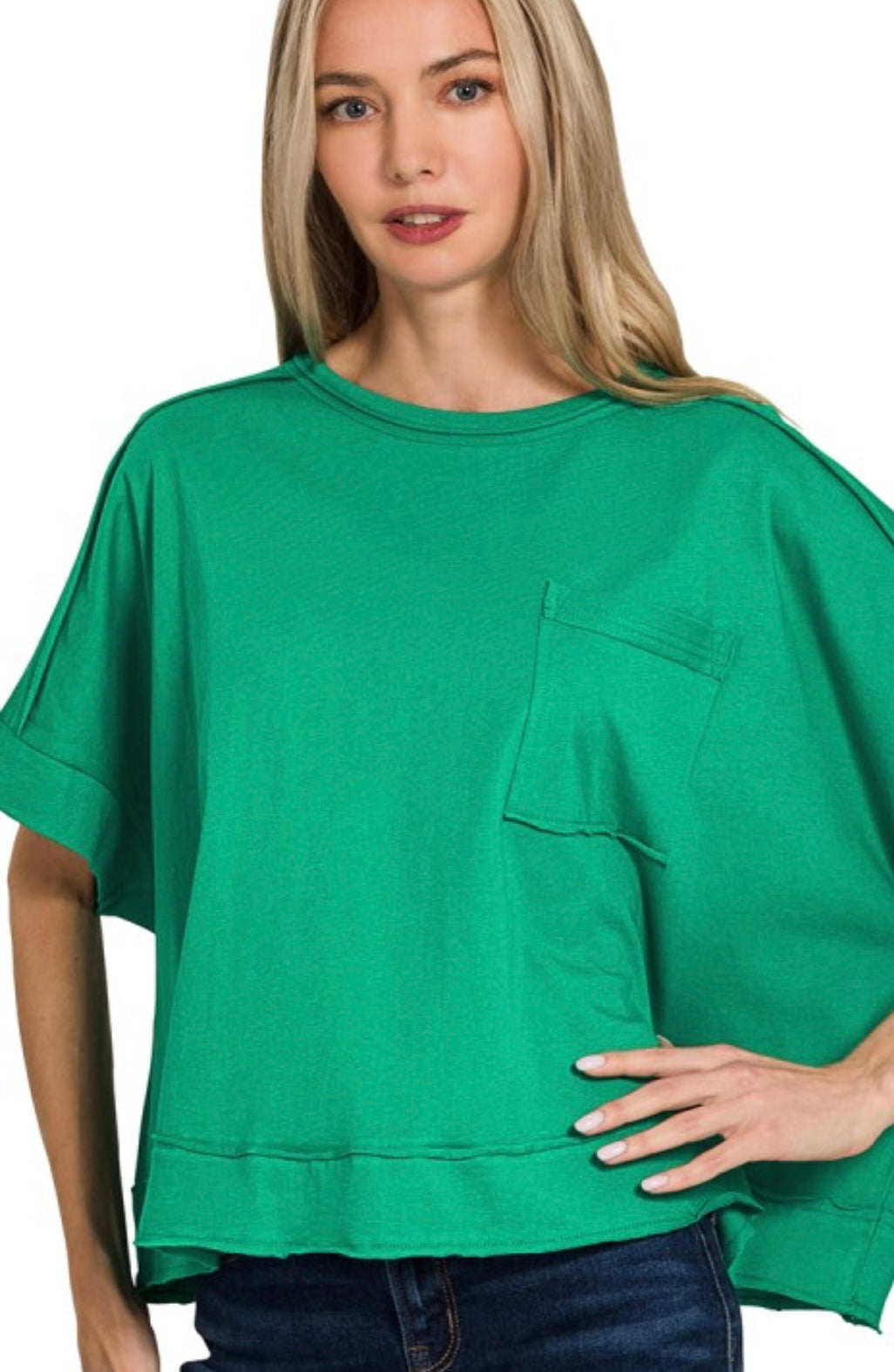 Oversized Crop Box Tee
