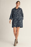 Floral Denim Dress