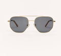 Highway Polarized Sunglasses-Gold-Grey
