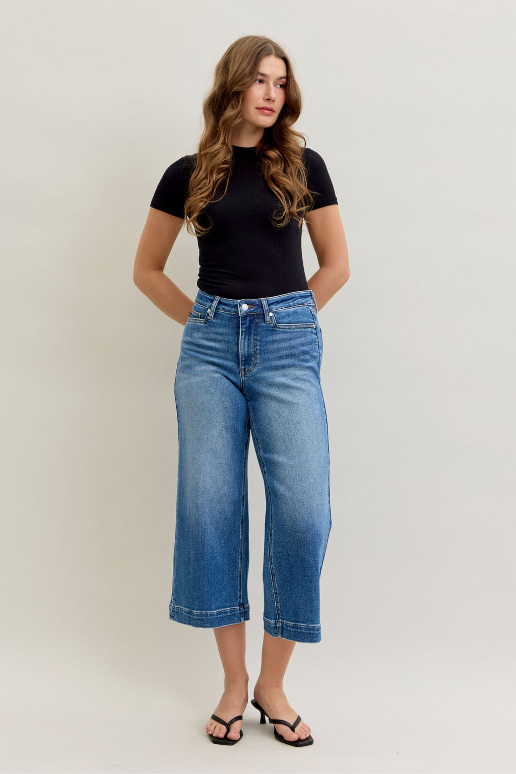 Wide Crop Denim