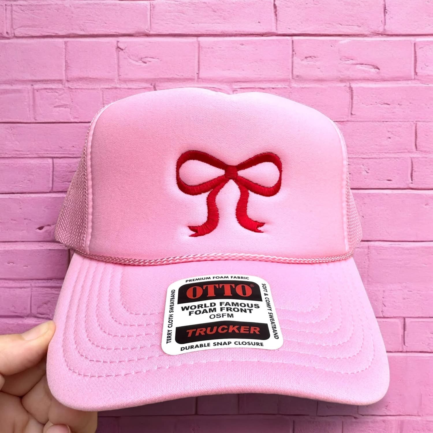 Pink Bow Trucker Cap