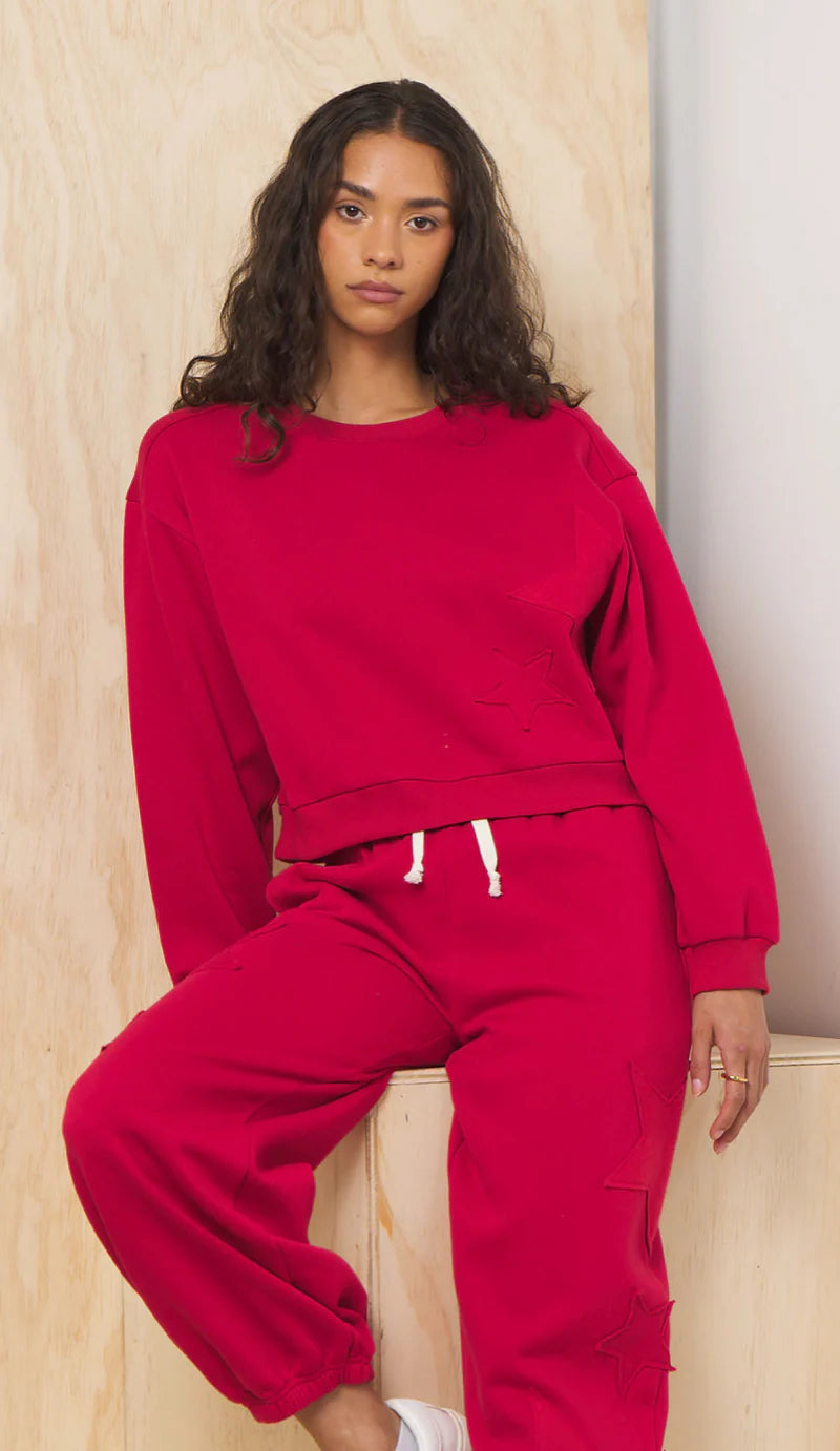 Scarlet Star Fleece Crew Neck