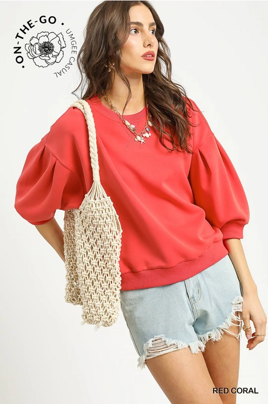 Cupro Crewneck Top