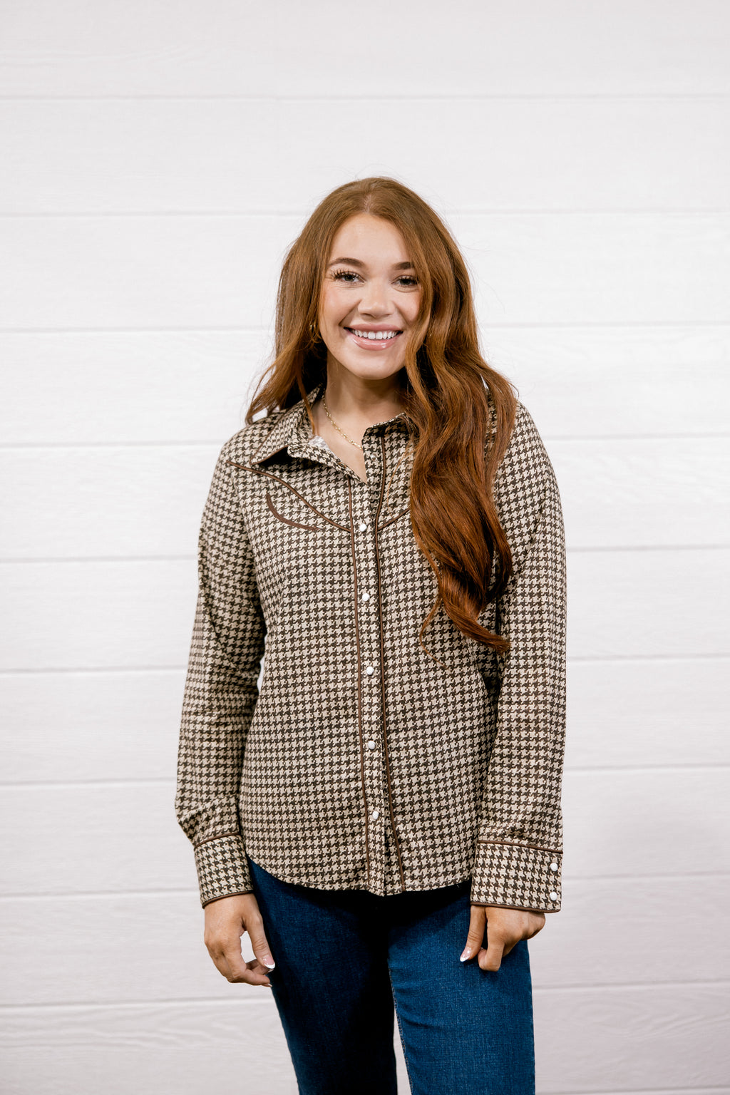 Birdie Top - Brown