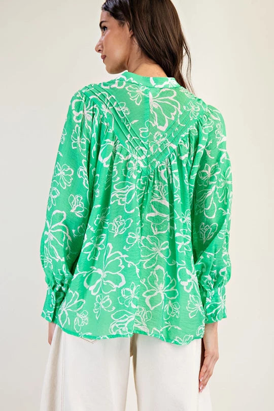 Acid Lime Button Down