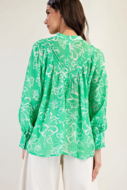 Acid Lime Button Down