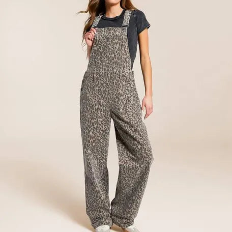 Baggy Cheetah Overalls