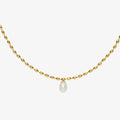 Gold Pearl Necklace