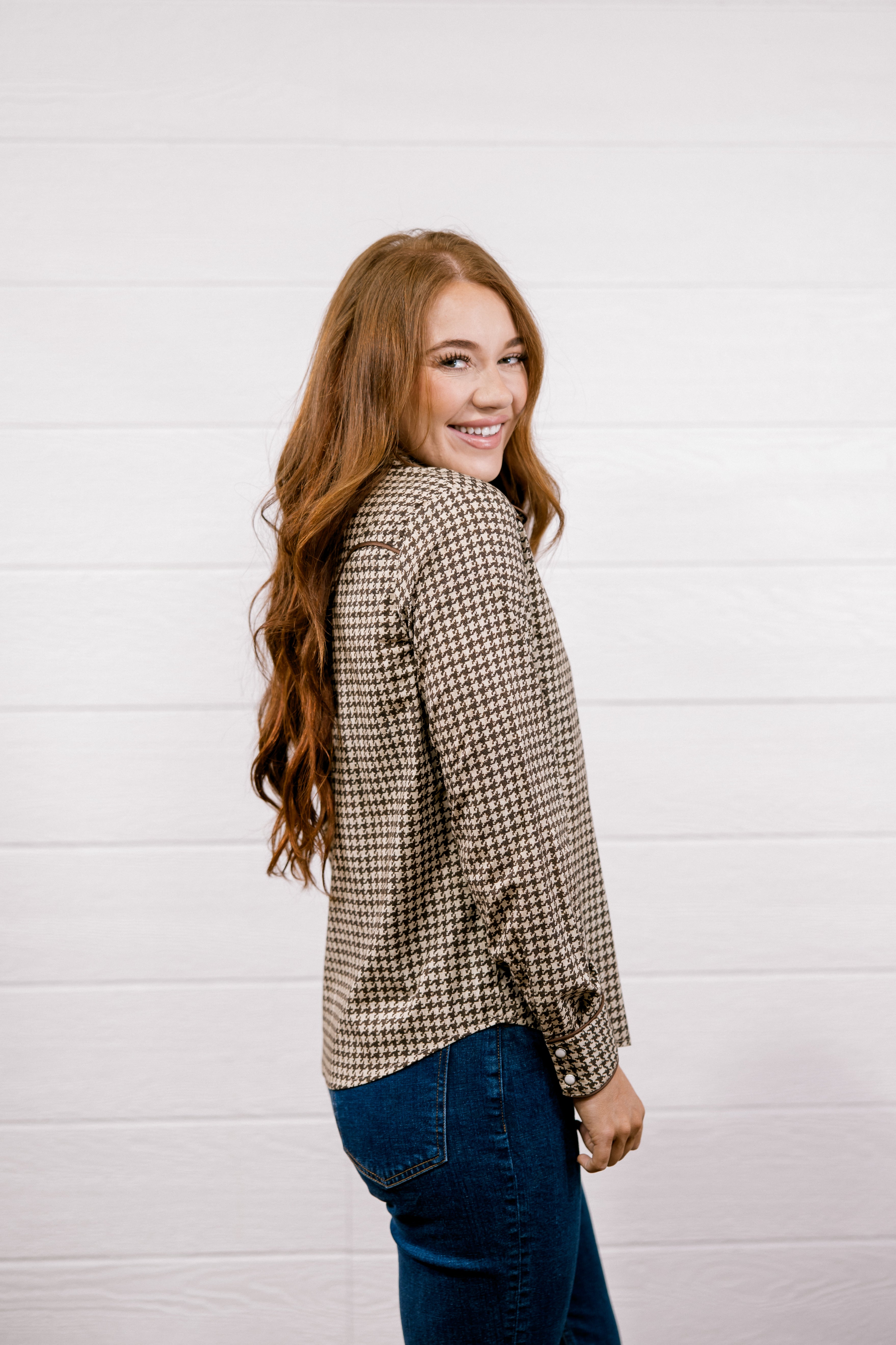 Birdie Top - Brown
