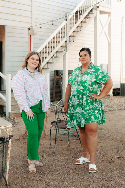 Green Paisley Dress