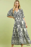 Border Midi Dress