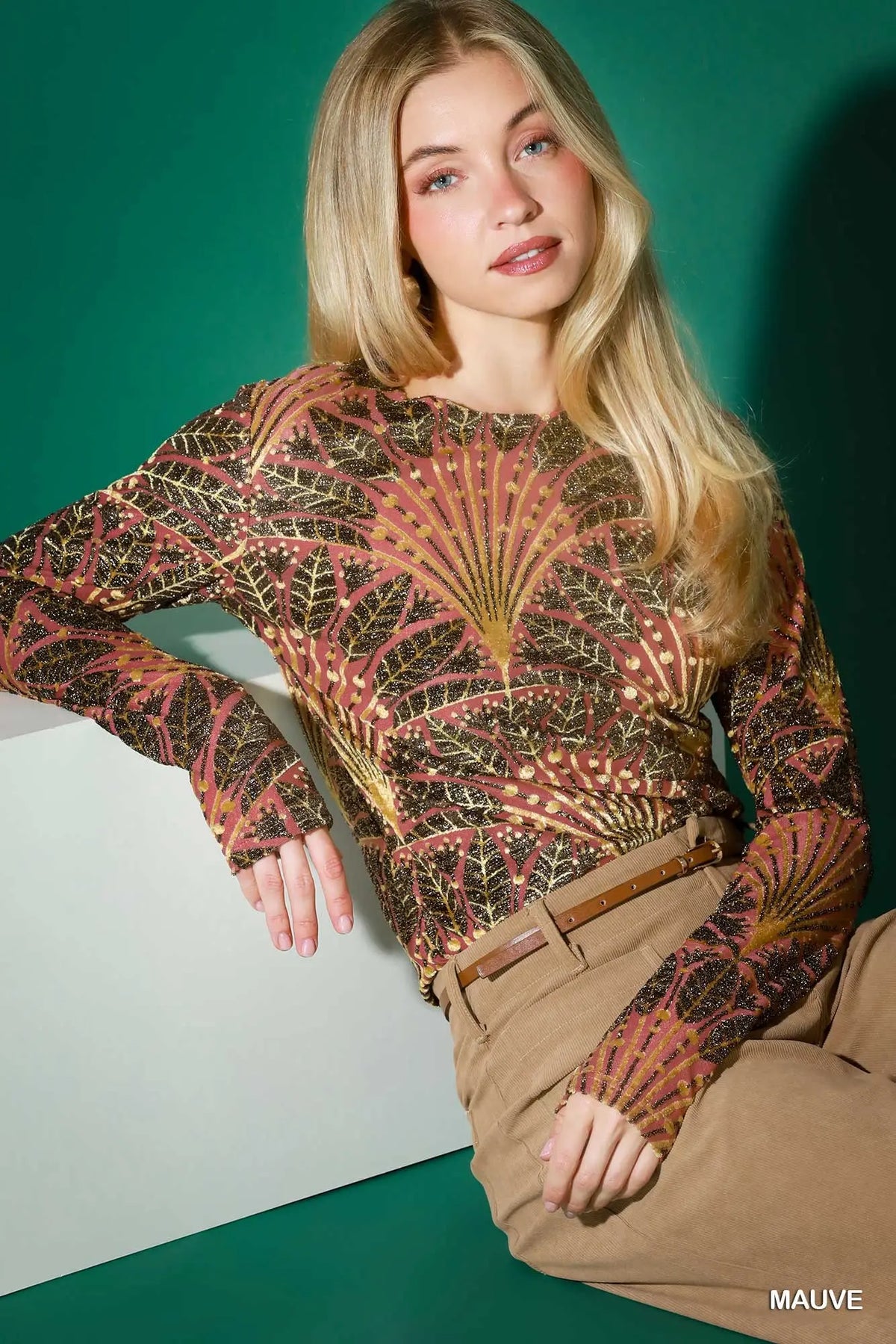 Burn Out Velvet Top