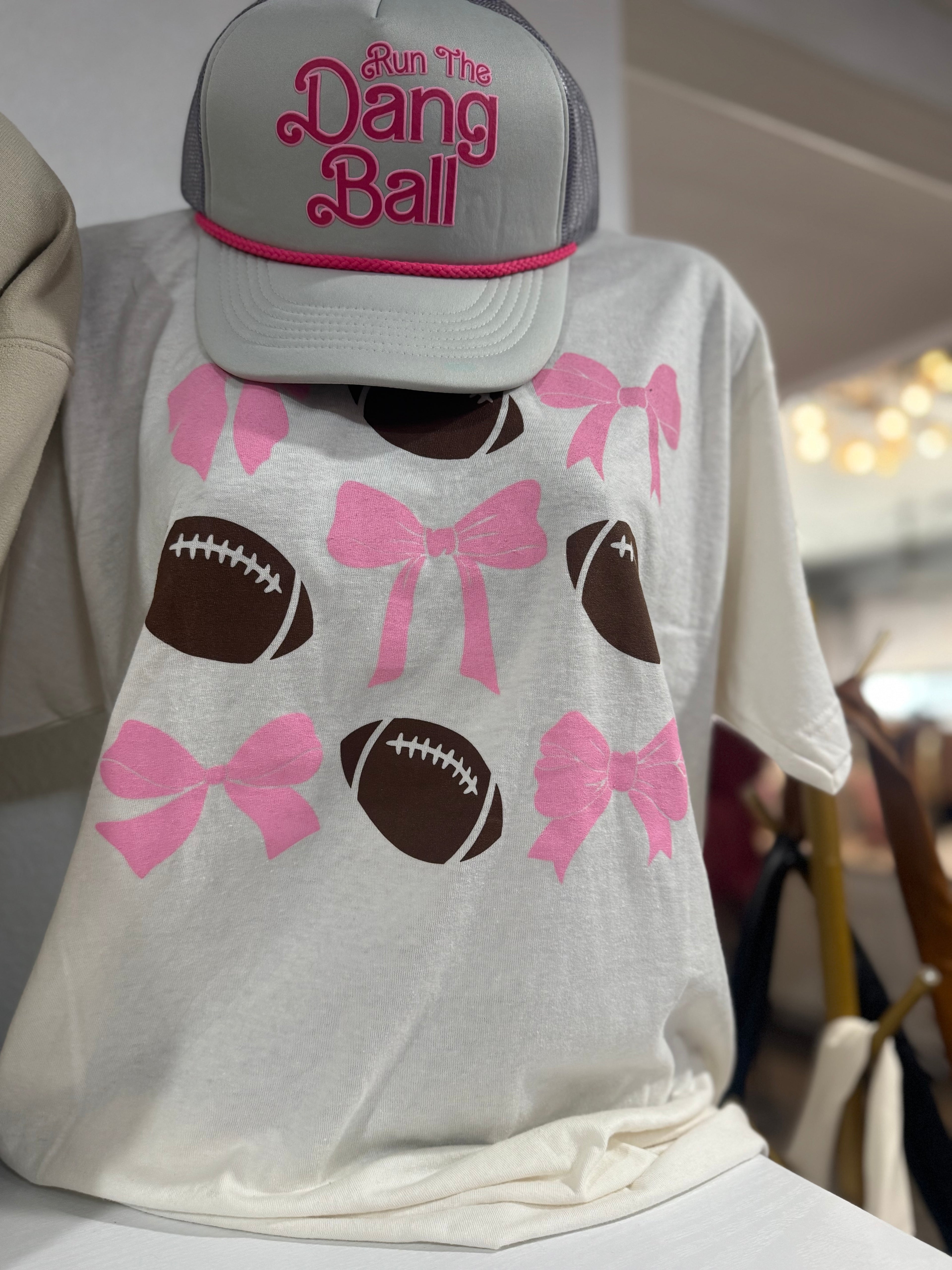 Football Bows Tee
