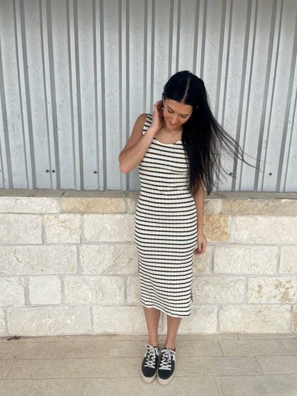 Striped Midi Dress