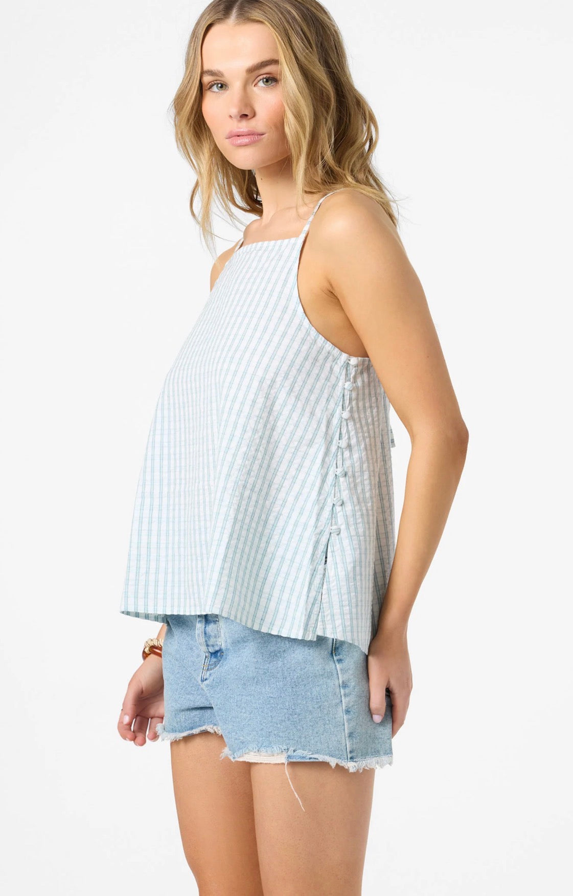 Martina Plaid Tank