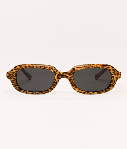 Myst Leopard Sunglasses-Grey Polarized