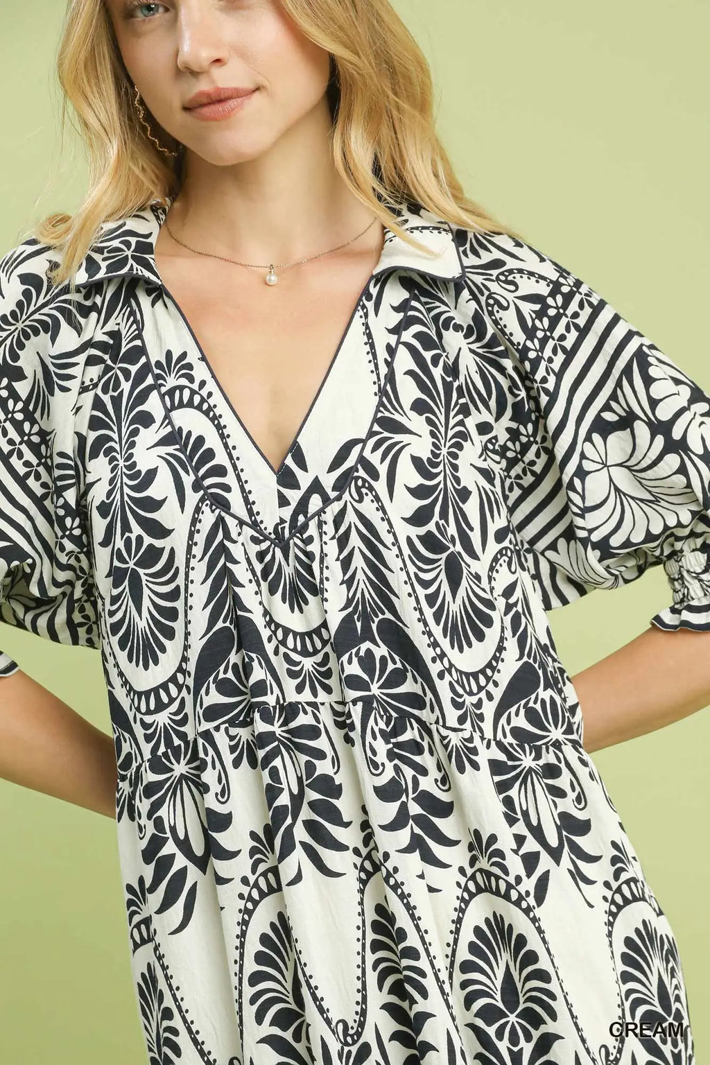 Border Midi Dress