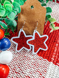 Glitter Star Earrings