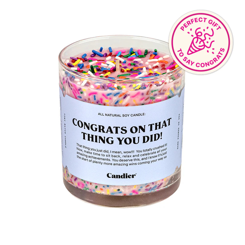 FANCY CONGRATS CANDLE