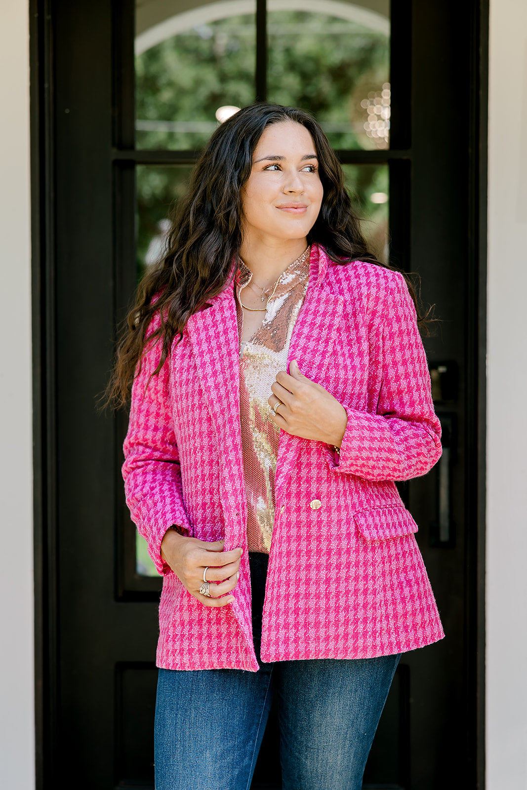 Elle Pink Layerz Blazer