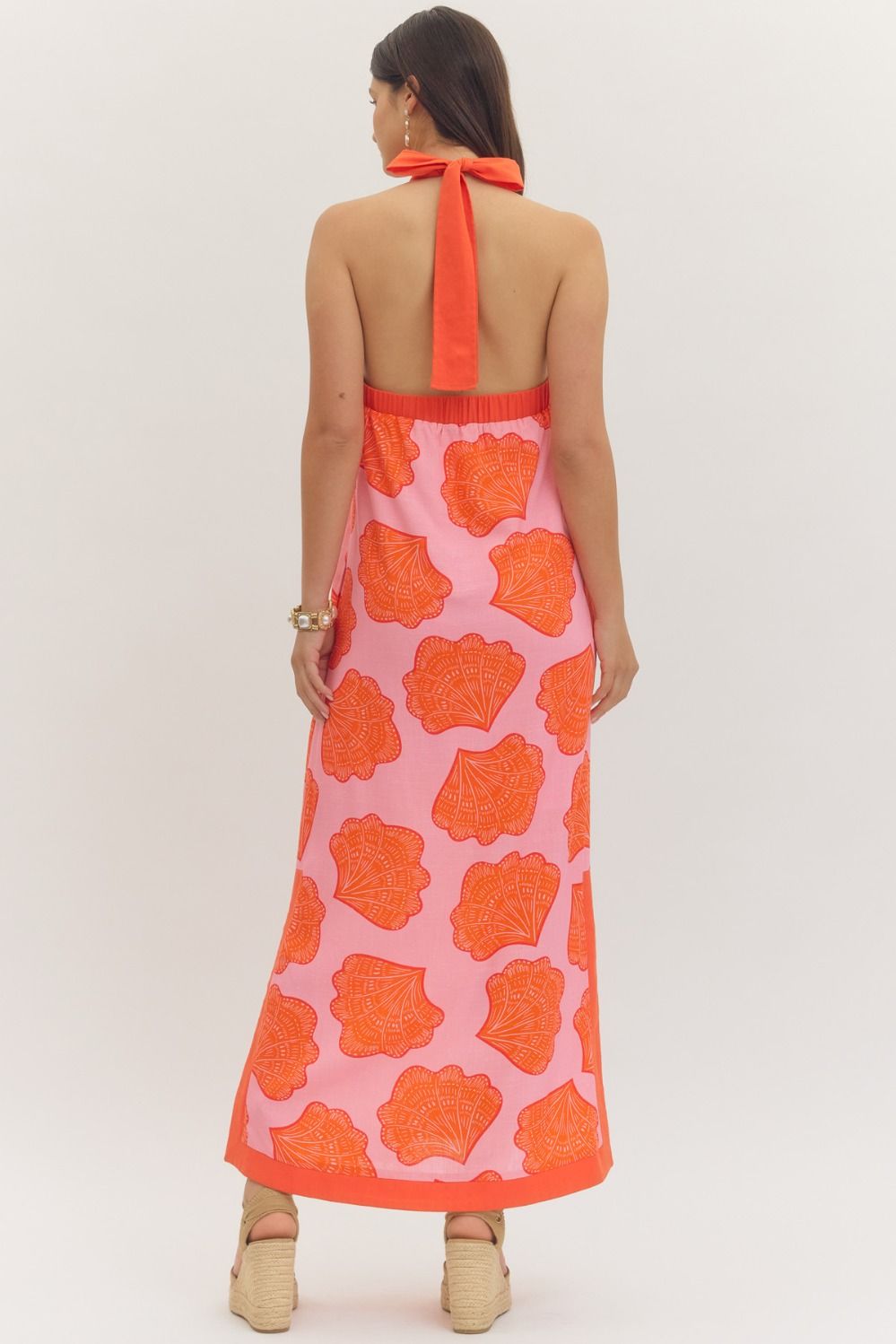 Shell Halter Dress