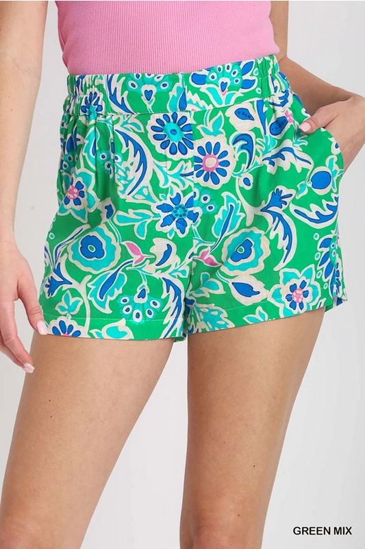 Green Mix Shorts