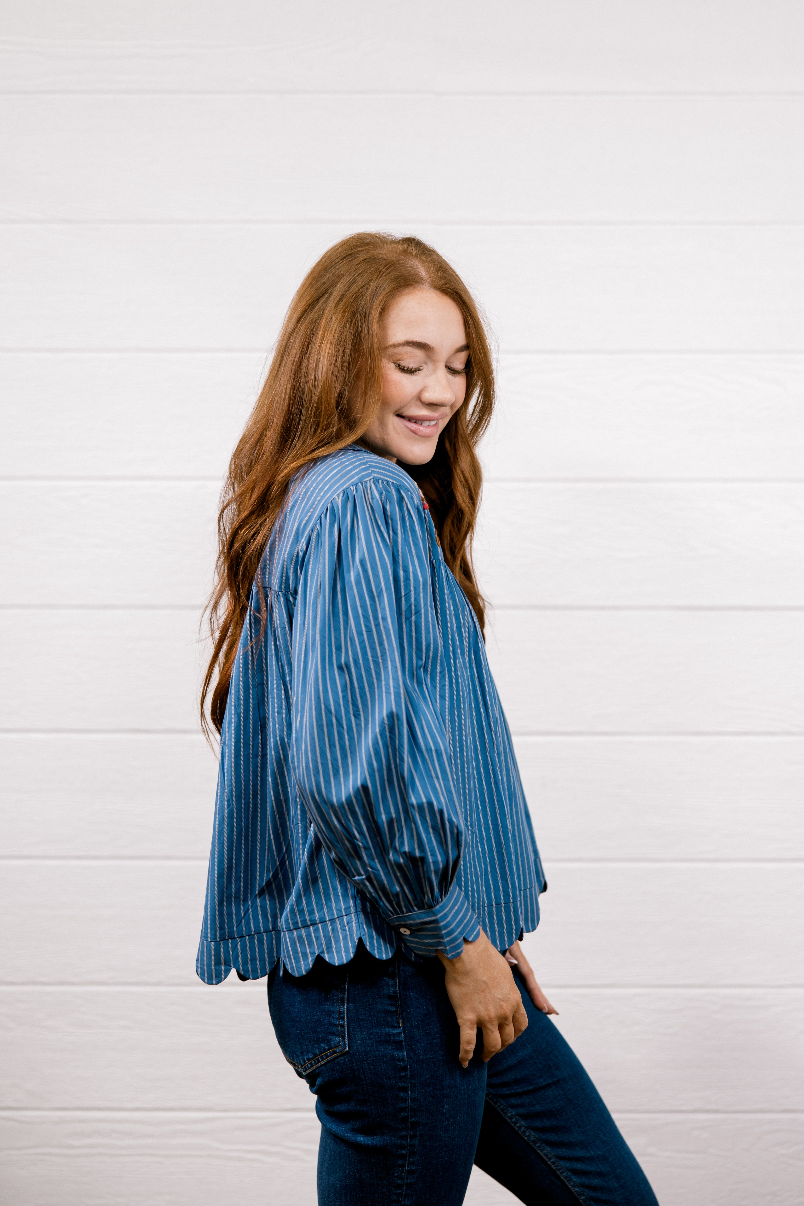 Lane Blue Top
