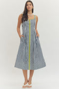 Striped Sleeveless Dress