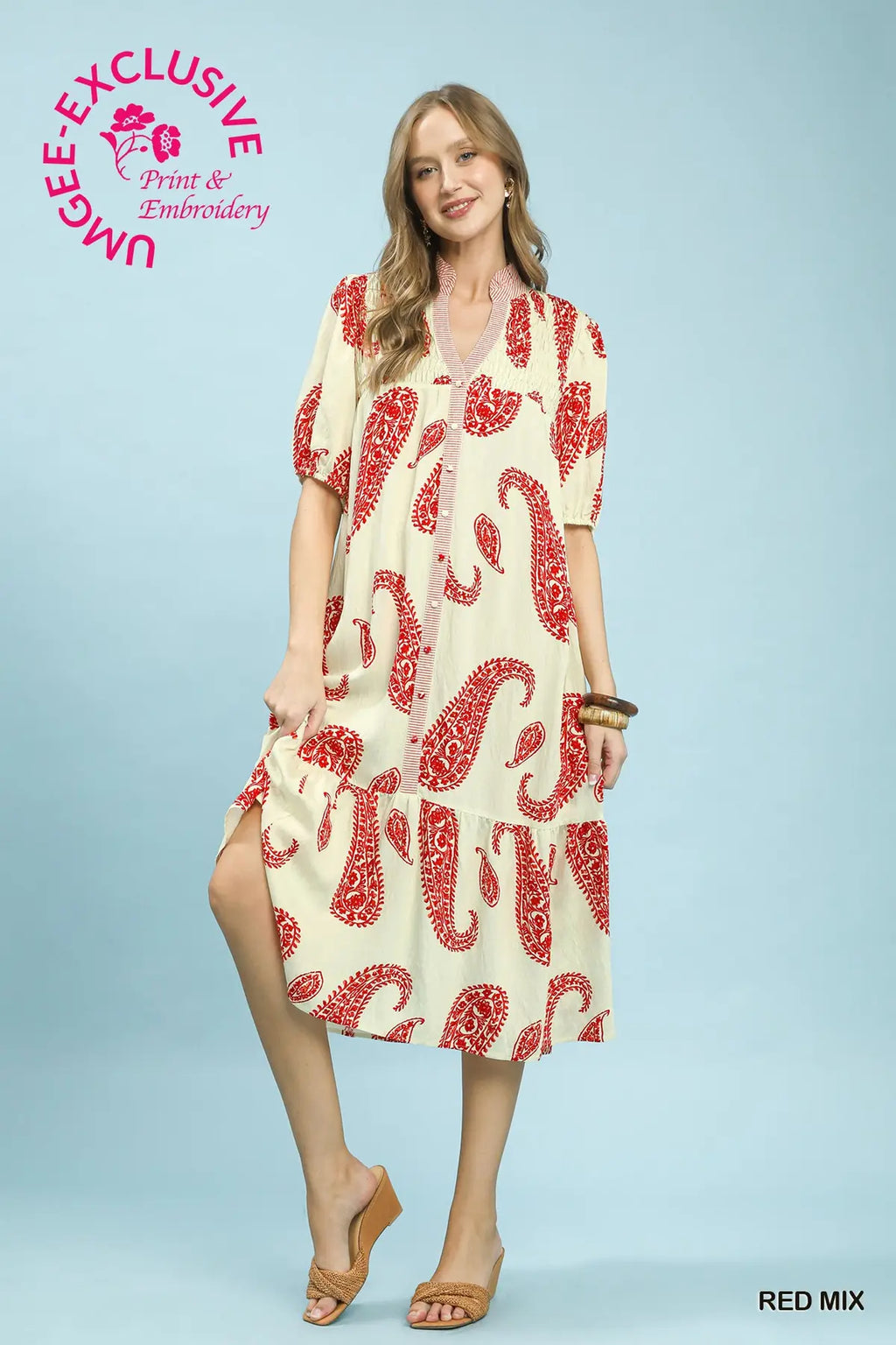 Paisley Midi Dress