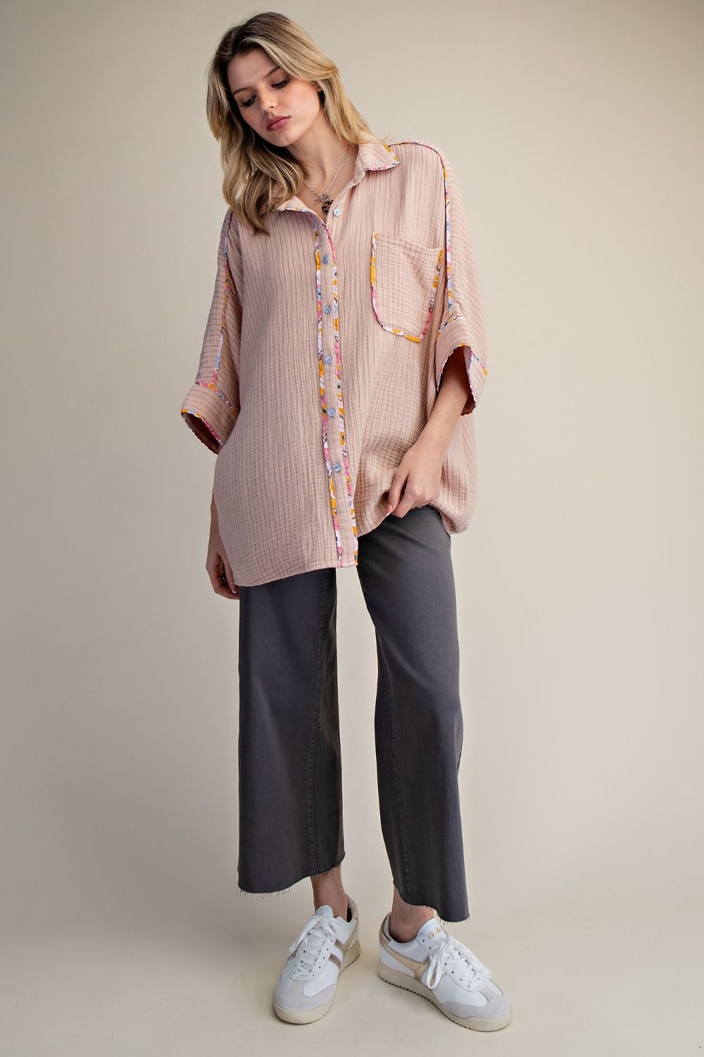 Dusty Rose Cotton Top