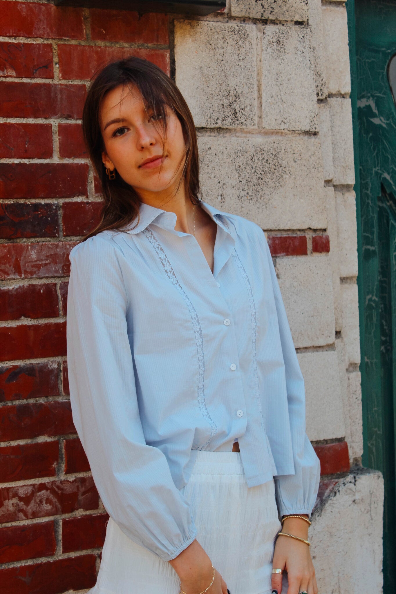 Lace Collar Blouse