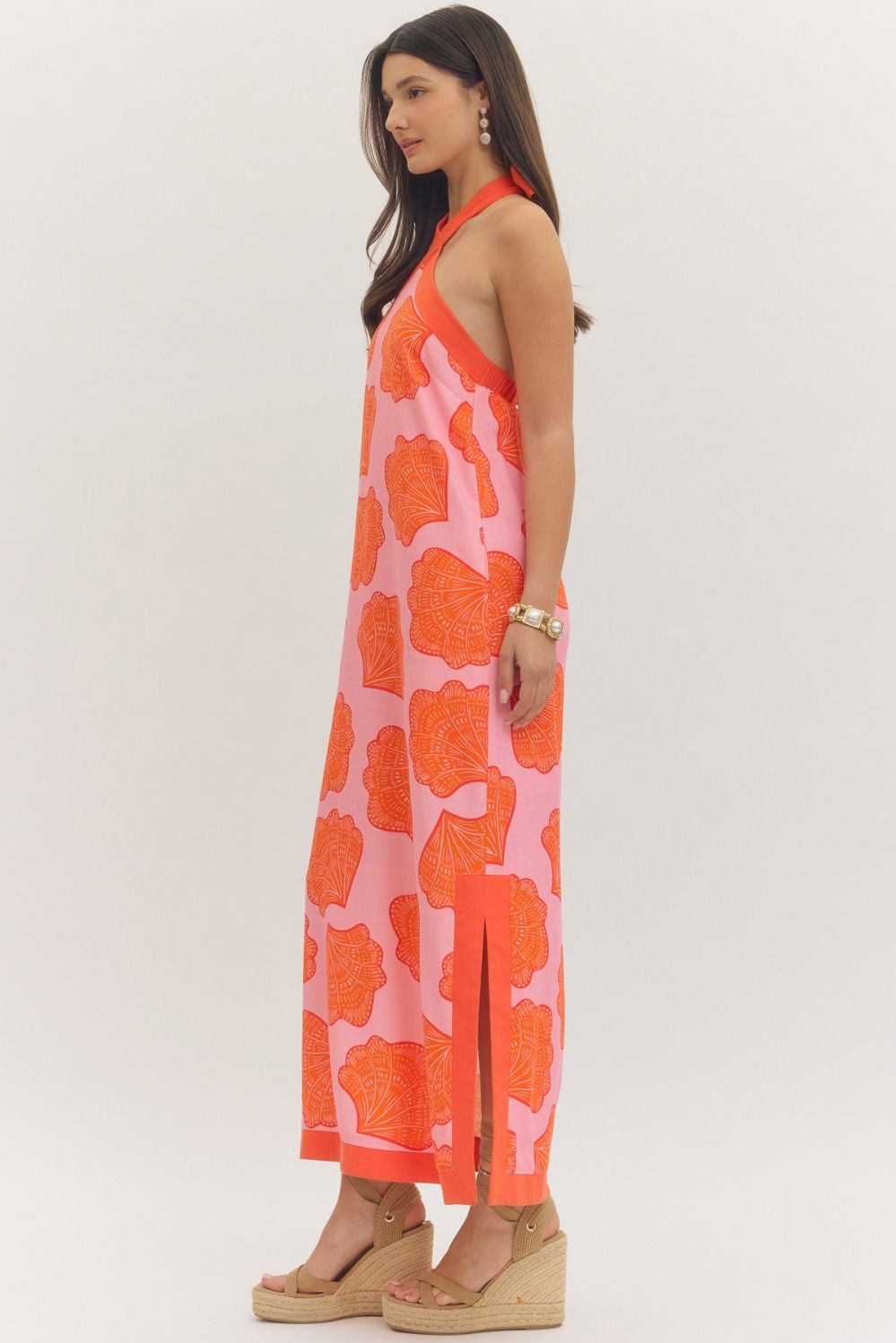 Shell Halter Dress