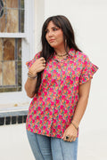 Stevie Layerz Top - Pink
