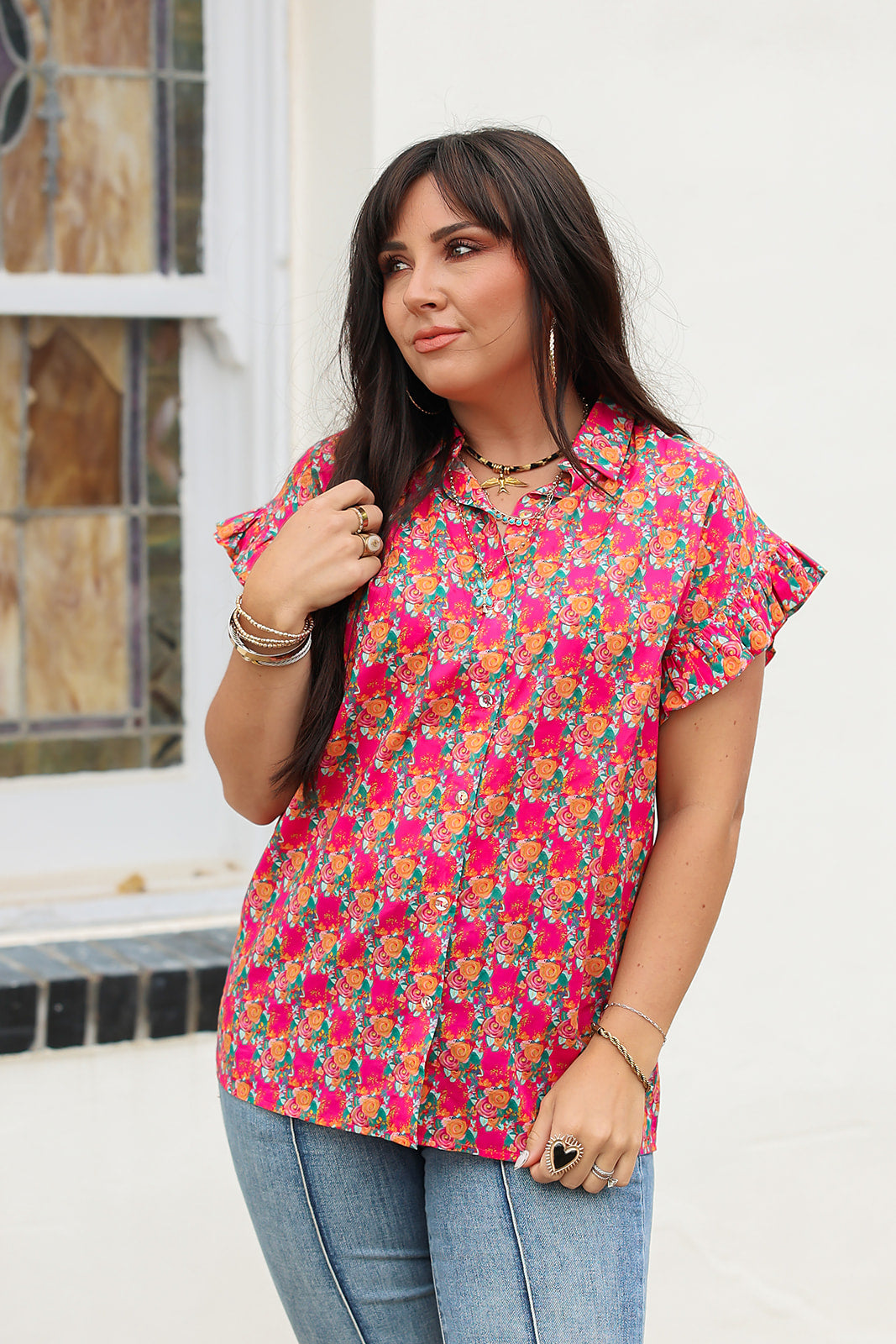 Stevie Layerz Top - Pink