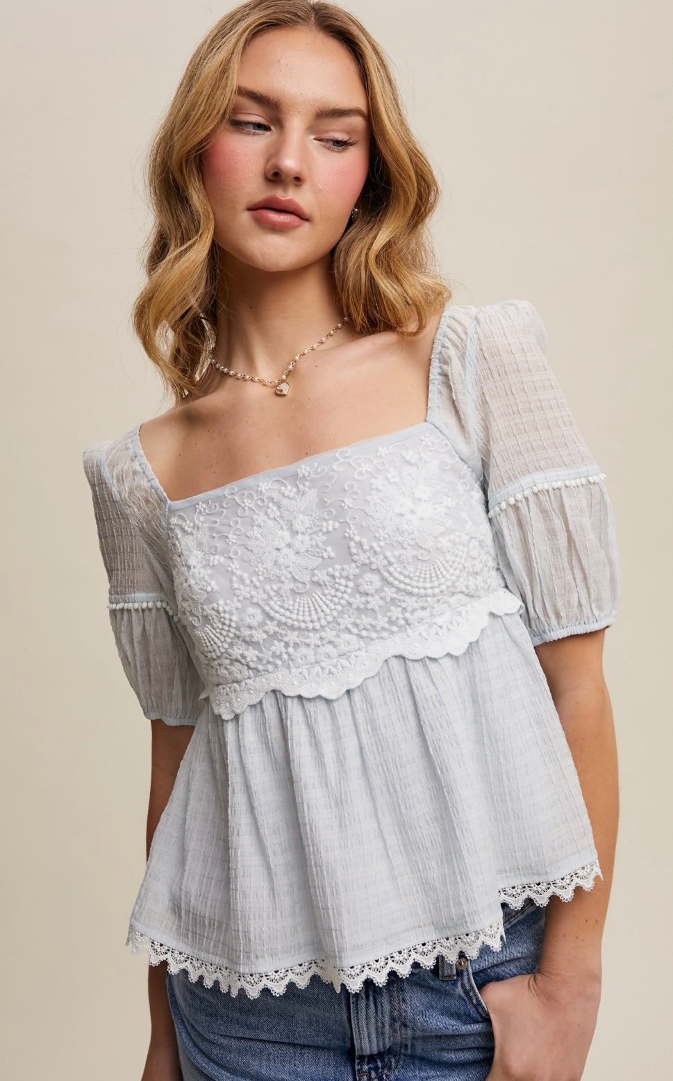 Boho Embroidery Blouse