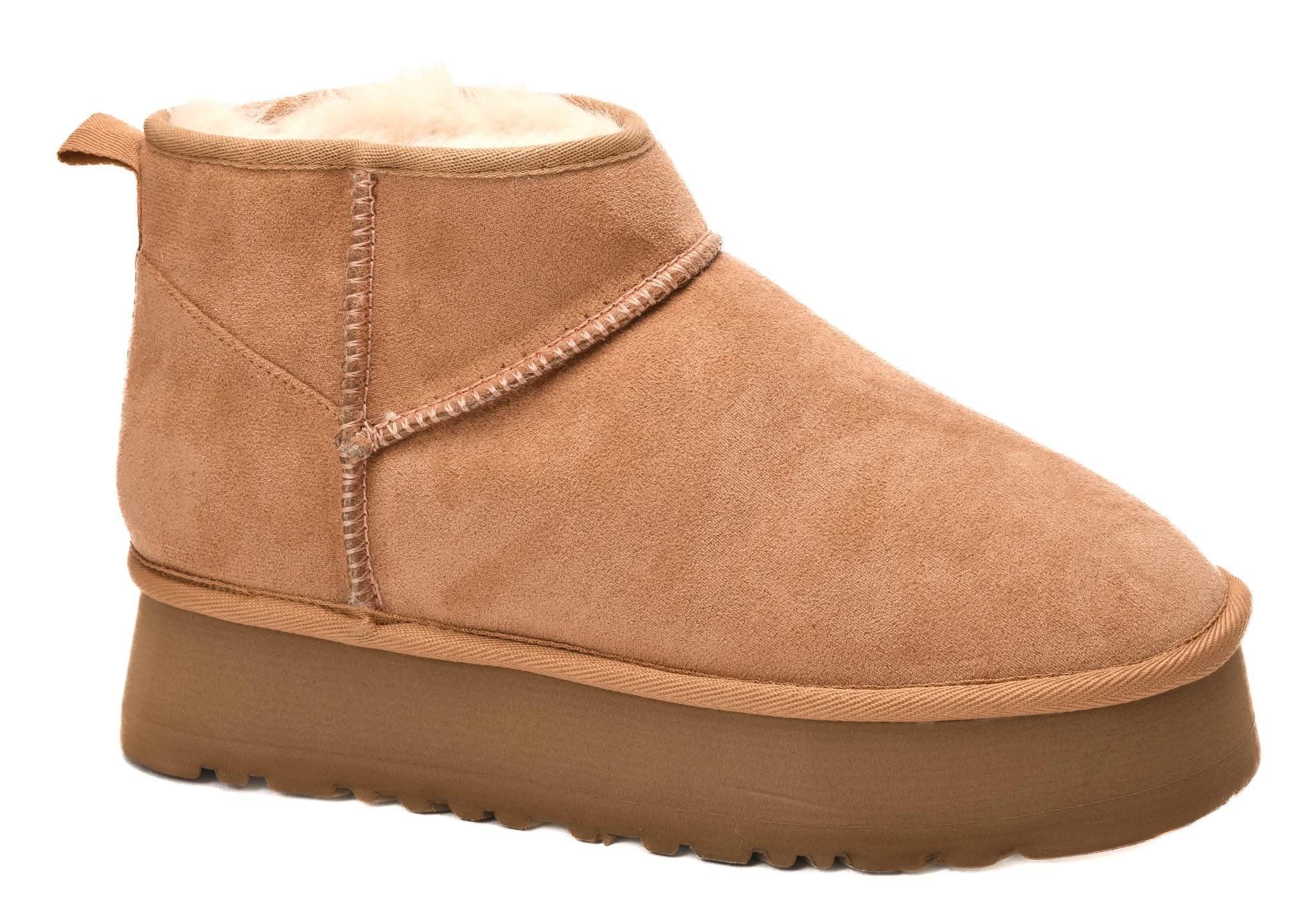 Room Service Camel Suede Booties