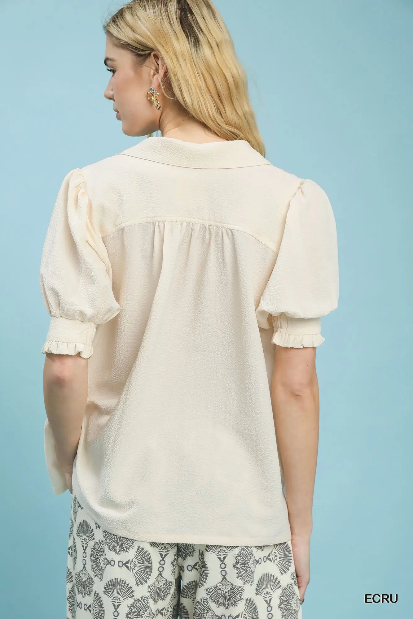 Seersucker Solid Top