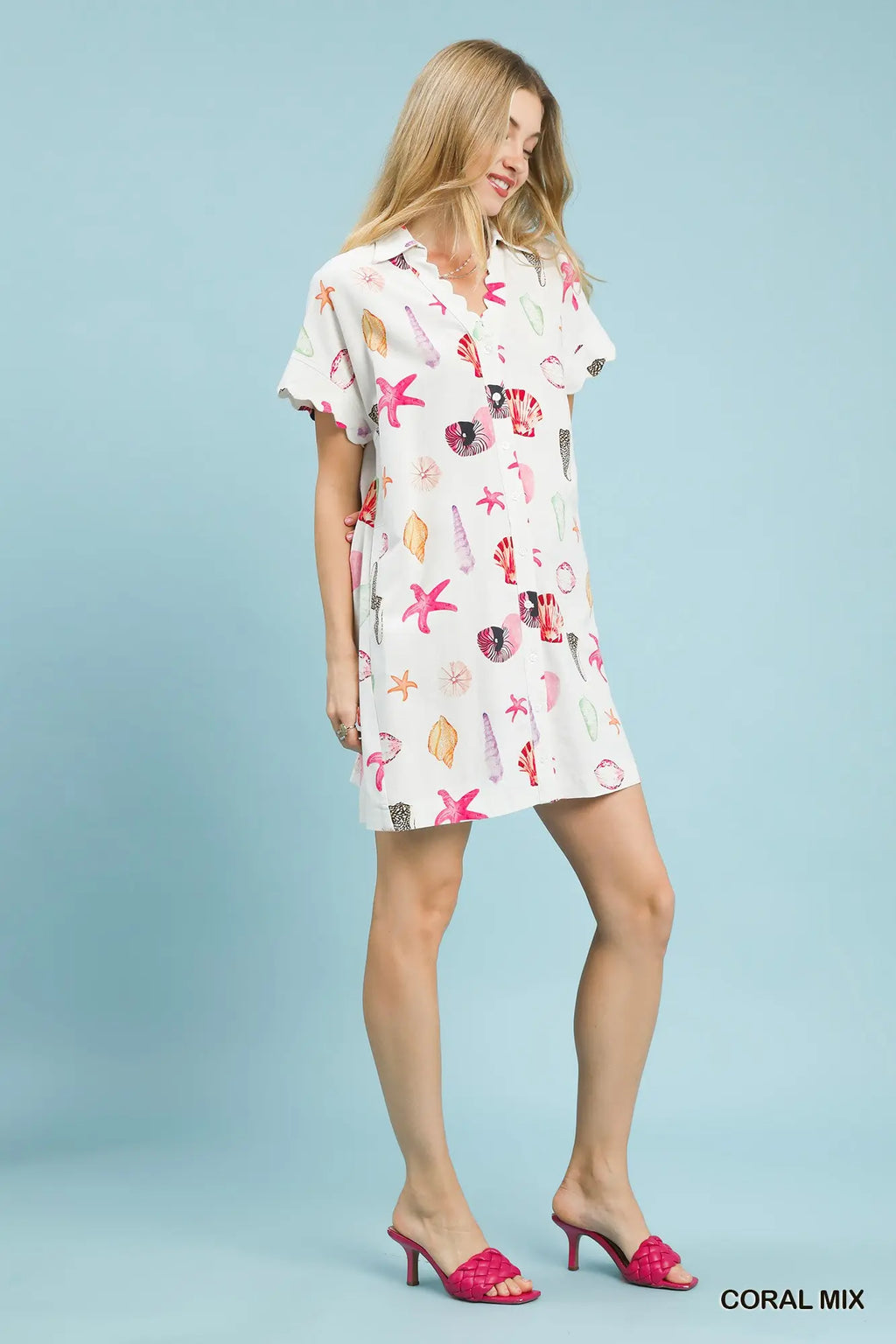 Seashell Coral Mix Dress