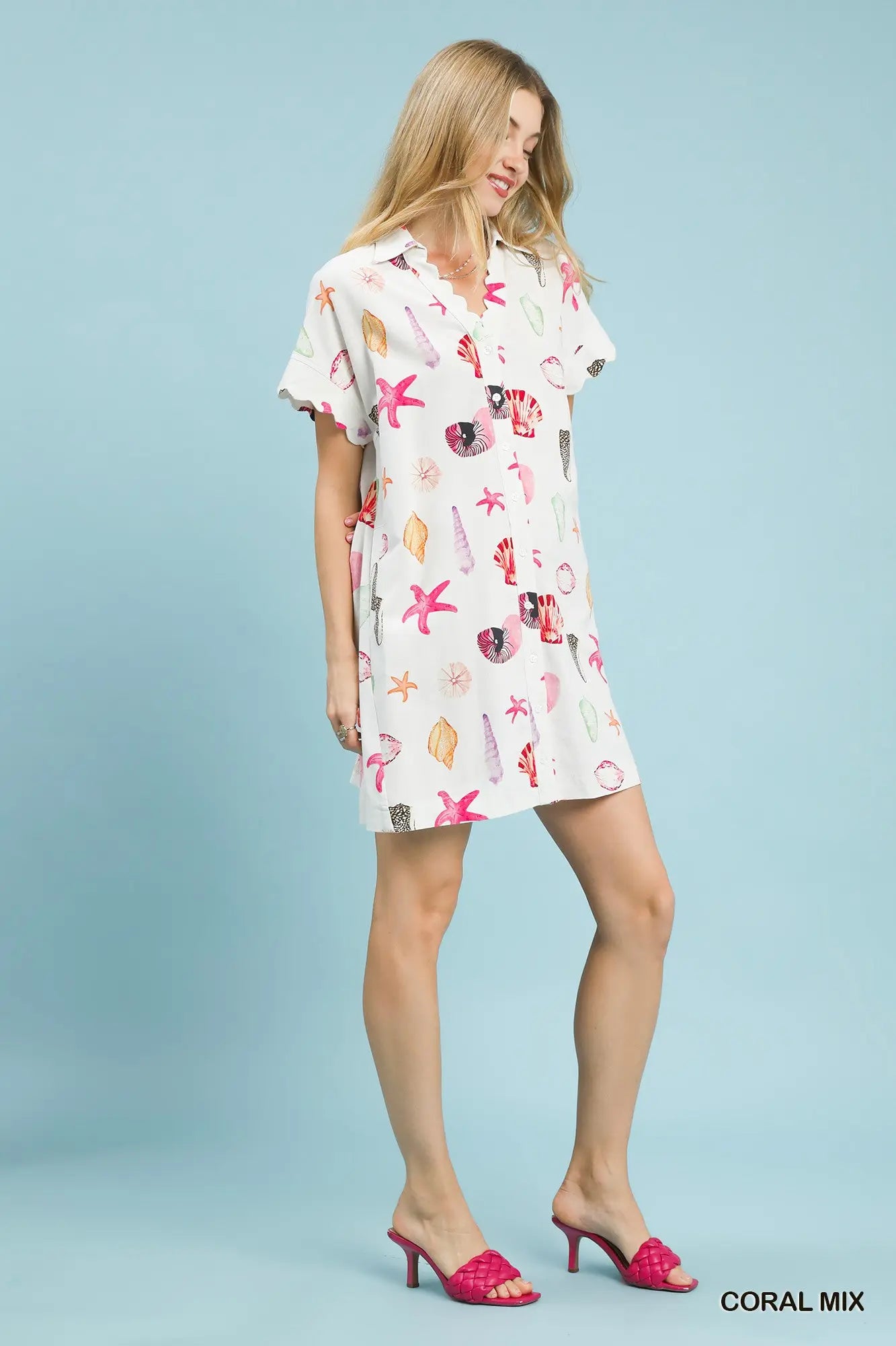 Seashell Coral Mix Dress