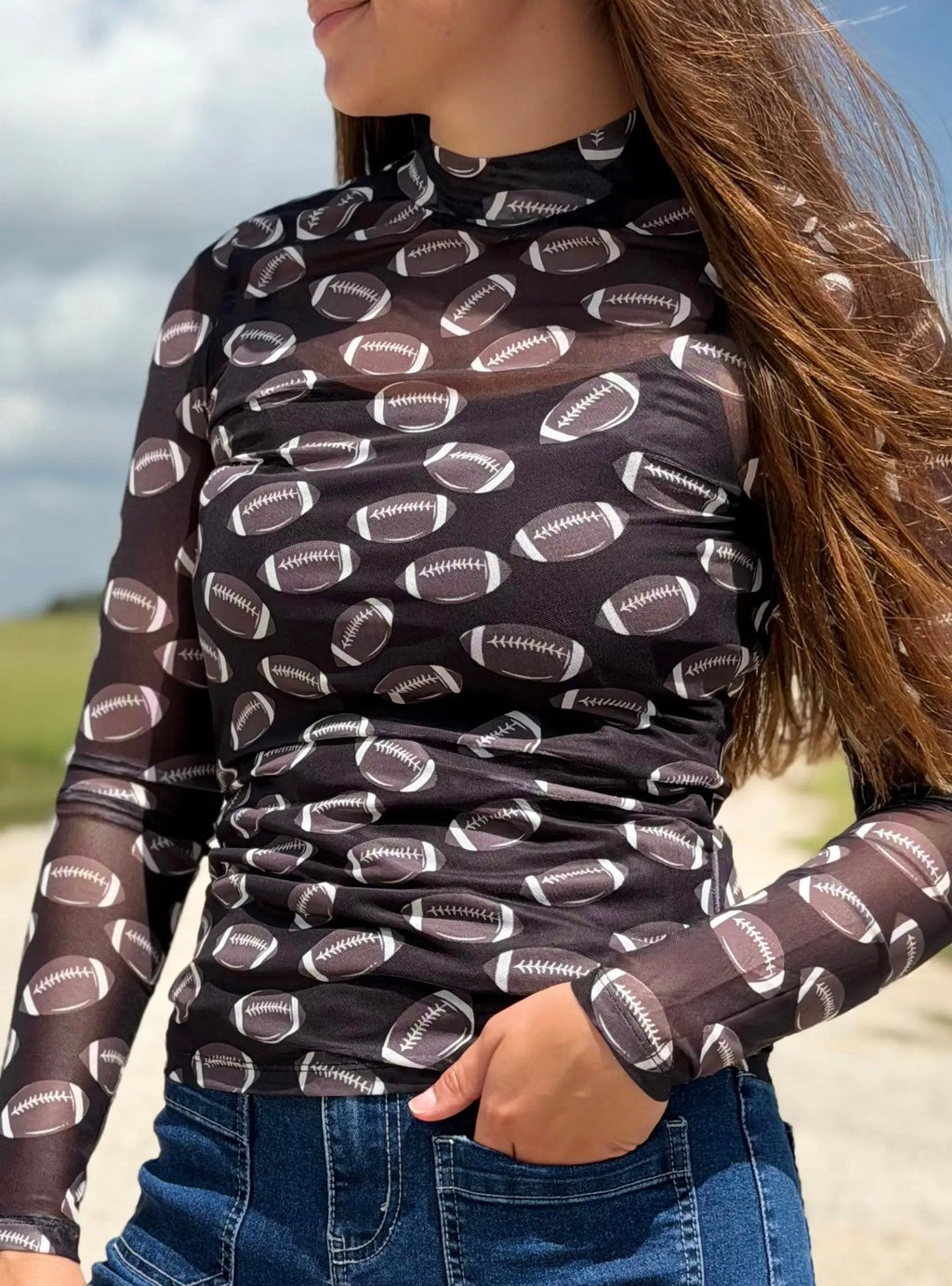Football Mesh Top