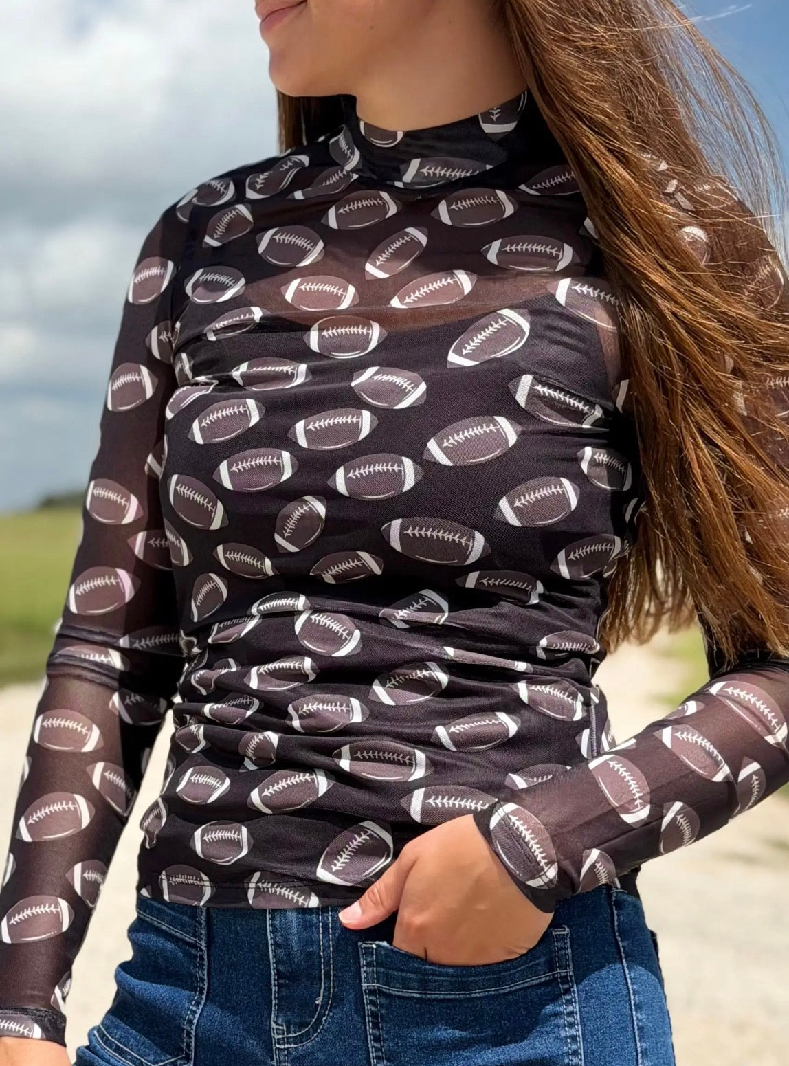 Football Mesh Top