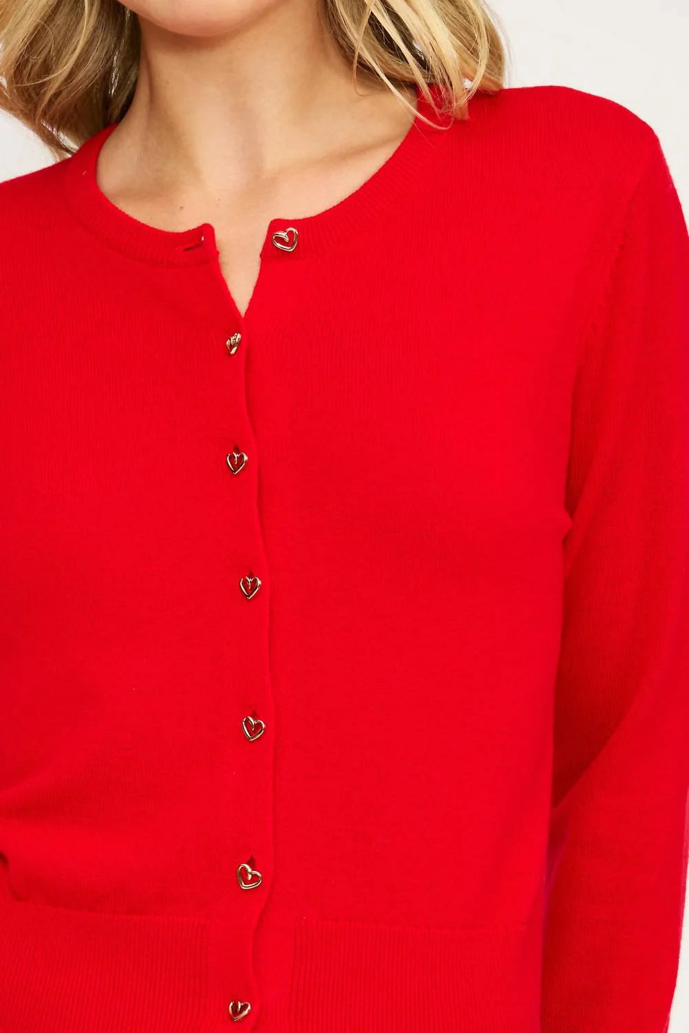 Celeste Heart Button Cardi