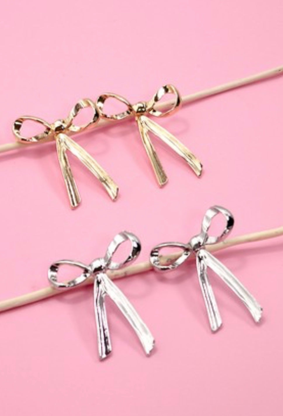 Moveable Bow Earrings