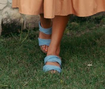 Stranded Denim Wedge