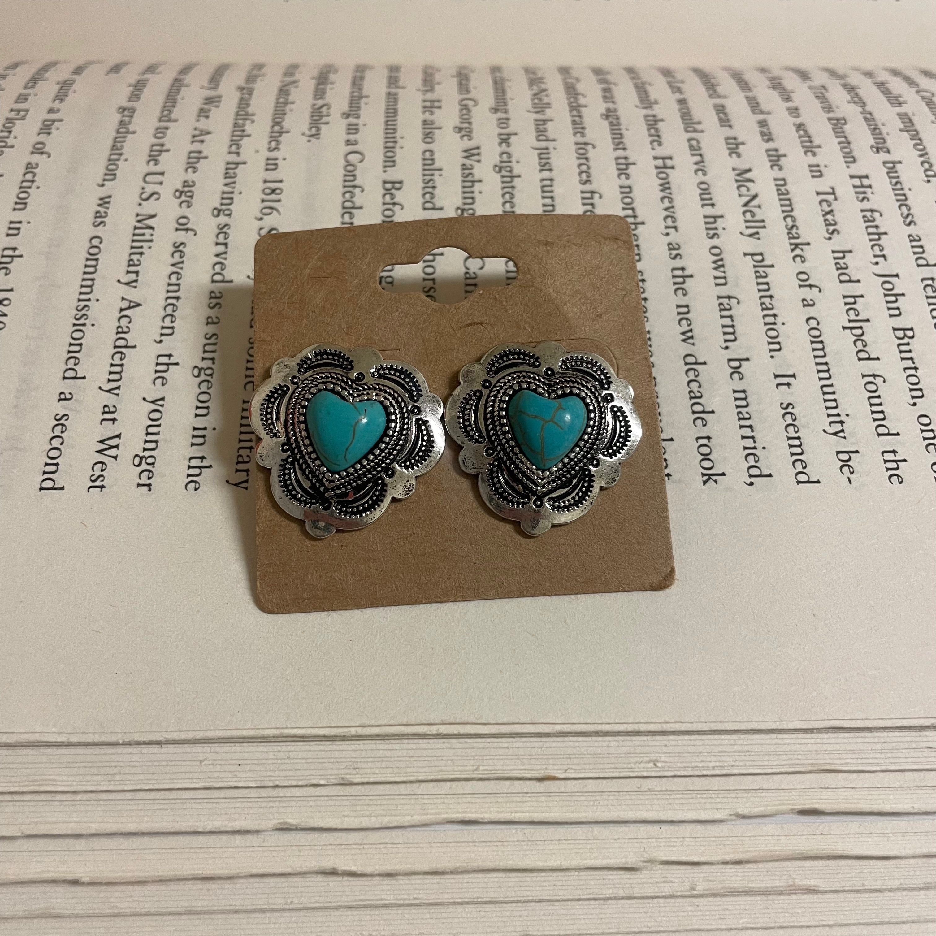 PF Heart Earrings