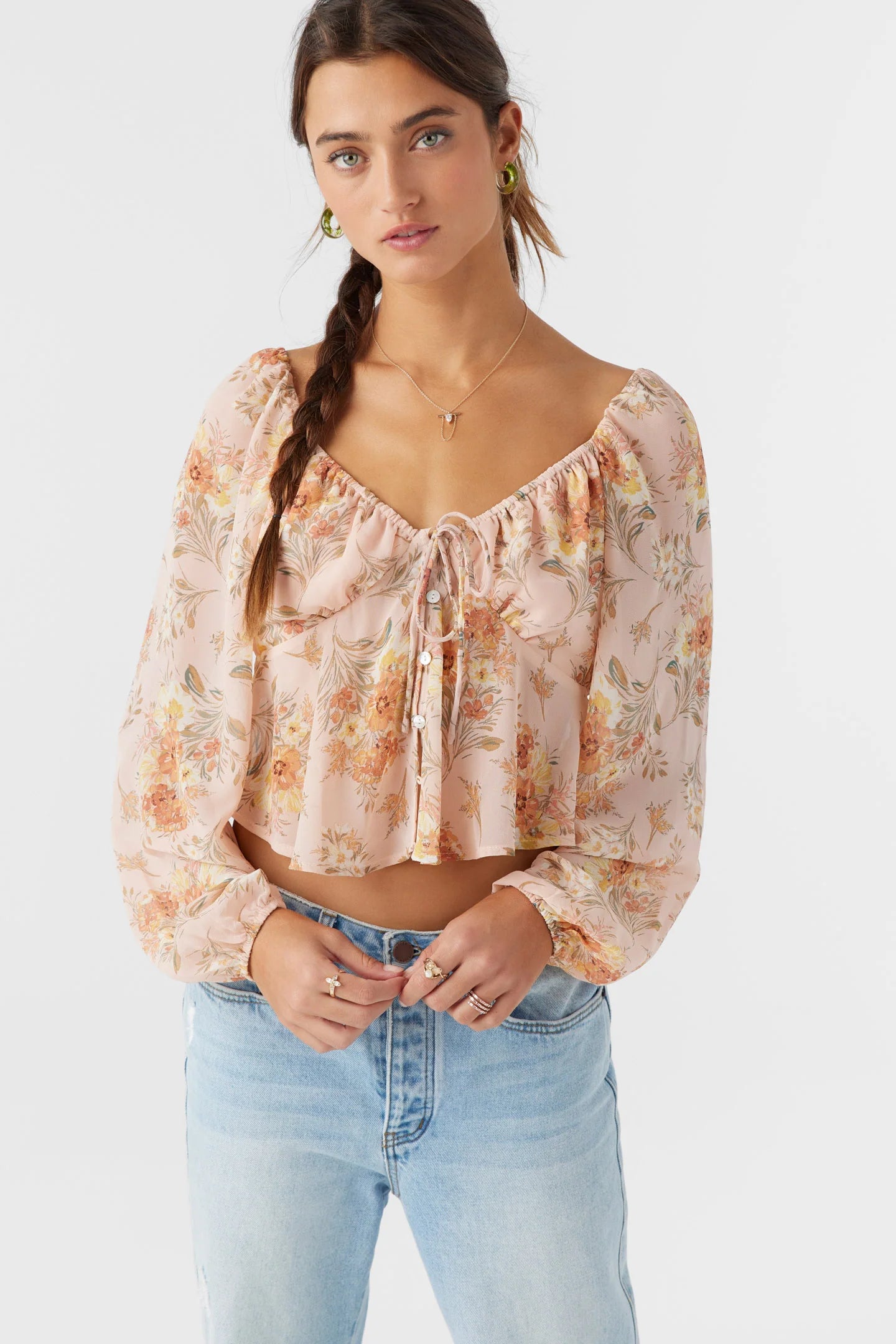 Noa Naya Floral Top Rose Dust